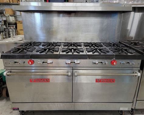 vulcan 10 burner 2 oven range